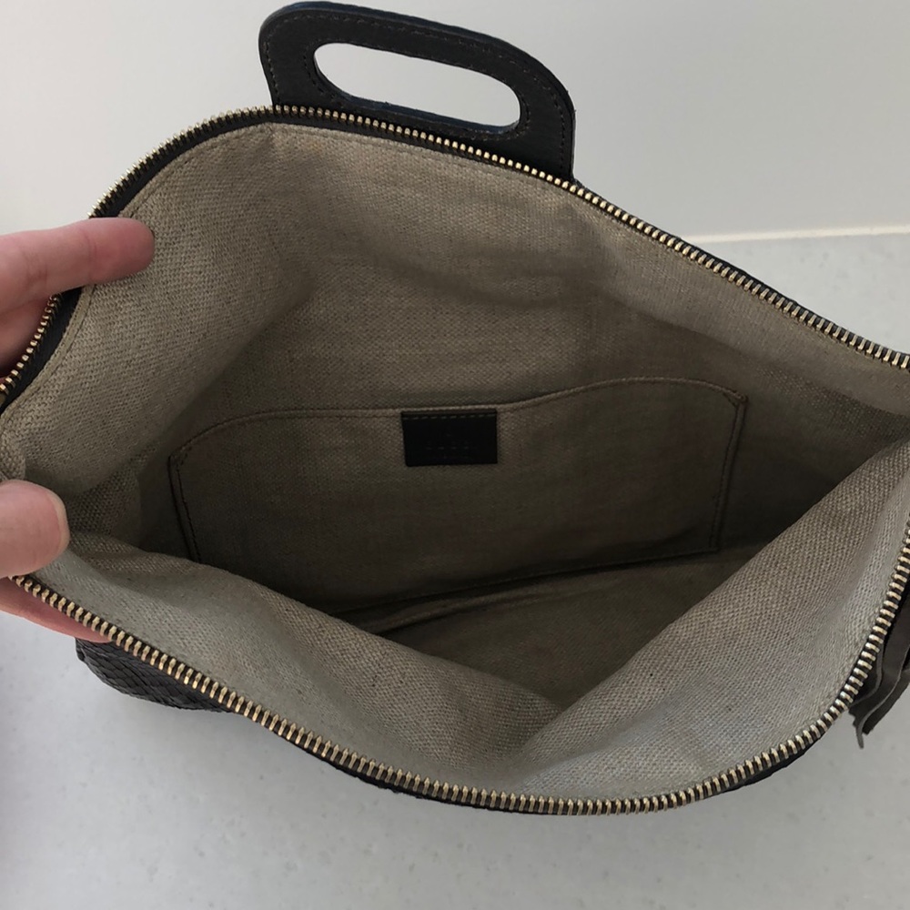 Gucci MultiColor Bamboo Python Clutch - Picture 5 of 7